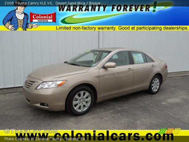2008 Toyota Camry XLE V6 in Desert Sand Mica