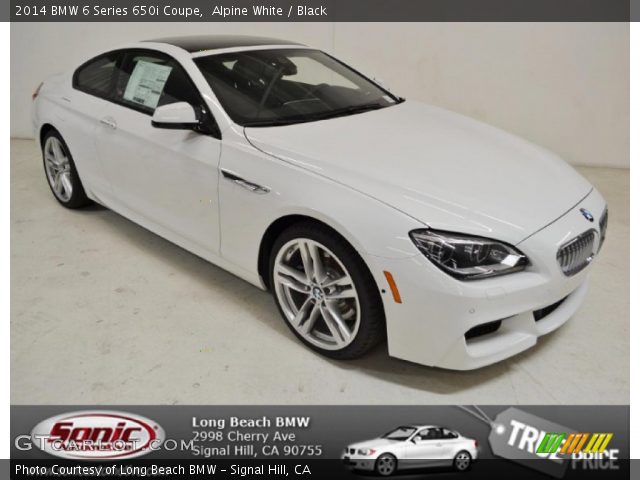 2014 BMW 6 Series 650i Coupe in Alpine White