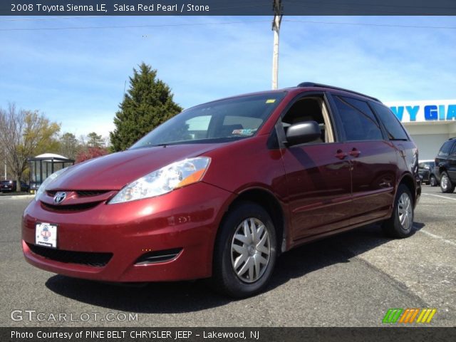 2008 Toyota Sienna LE in Salsa Red Pearl