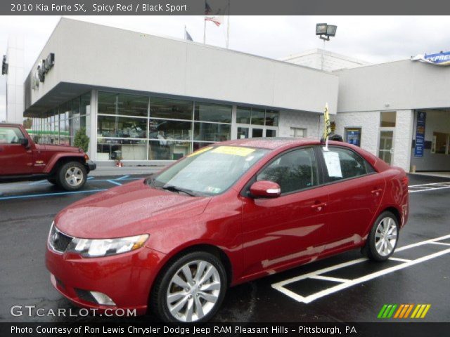 2010 Kia Forte SX in Spicy Red