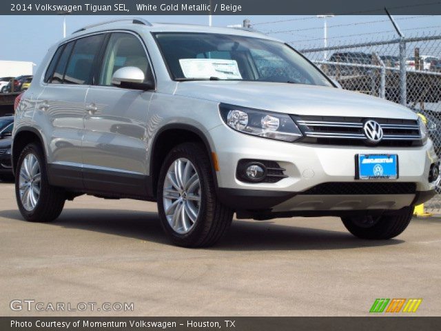 2014 Volkswagen Tiguan SEL in White Gold Metallic