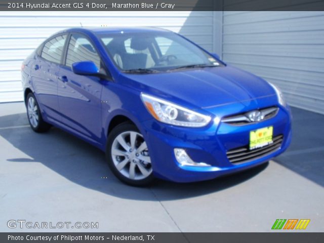 2014 Hyundai Accent GLS 4 Door in Marathon Blue