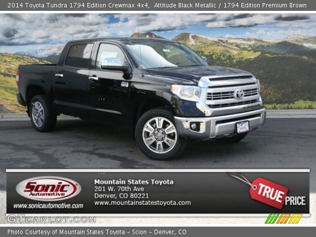 2014 Toyota Tundra 1794 Edition Crewmax 4x4 in Attitude Black Metallic