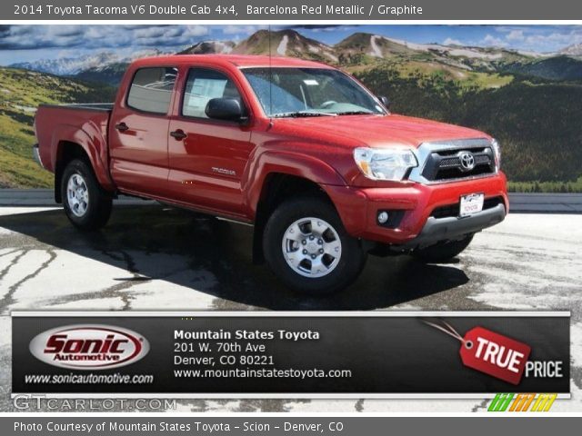 2014 Toyota Tacoma V6 Double Cab 4x4 in Barcelona Red Metallic