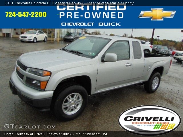 2011 Chevrolet Colorado LT Extended Cab 4x4 in Sheer Silver Metallic