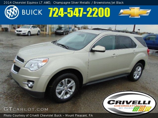 2014 Chevrolet Equinox LT AWD in Champagne Silver Metallic