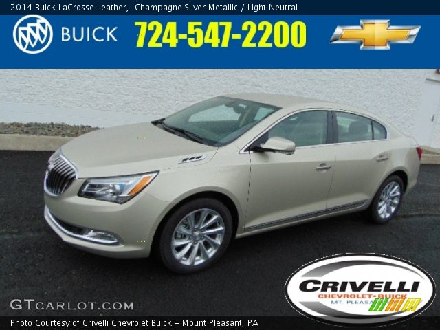 2014 Buick LaCrosse Leather in Champagne Silver Metallic