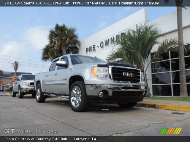 2011 GMC Sierra 1500 SLE Crew Cab in Pure Silver Metallic