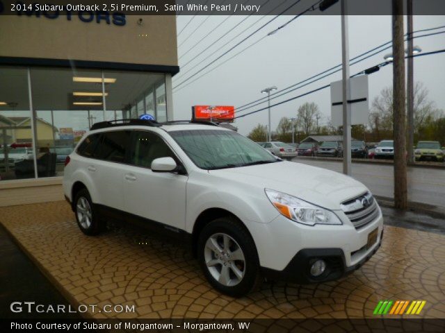 2014 Subaru Outback 2.5i Premium in Satin White Pearl