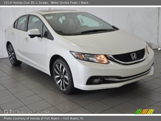 2014 Honda Civic EX-L Sedan in White Orchid Pearl