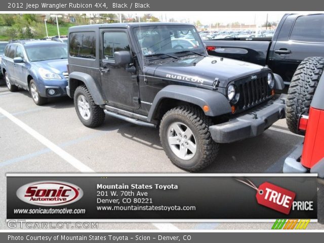 2012 Jeep Wrangler Rubicon 4X4 in Black