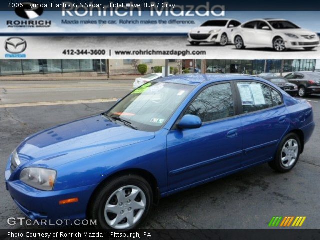 2006 Hyundai Elantra GLS Sedan in Tidal Wave Blue