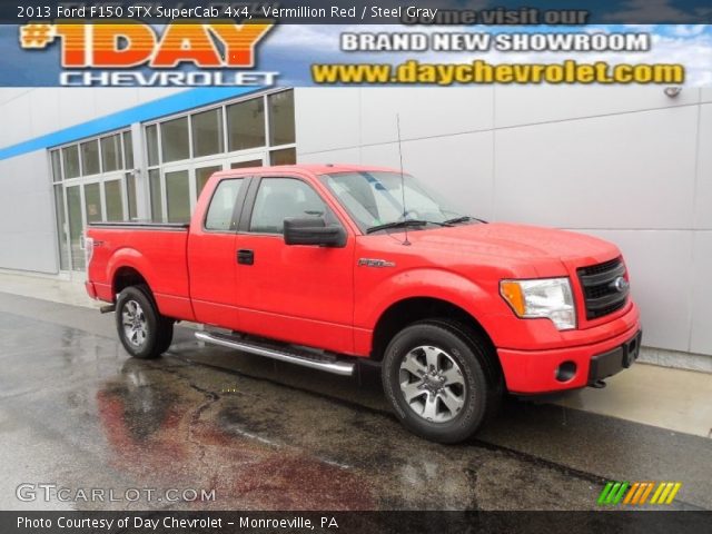 2013 Ford F150 STX SuperCab 4x4 in Vermillion Red
