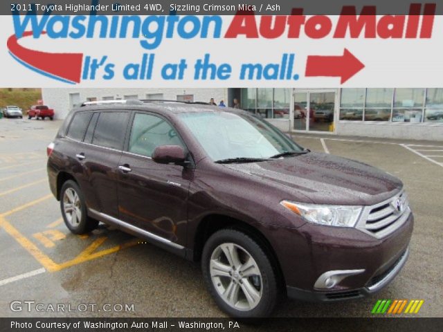 2011 Toyota Highlander Limited 4WD in Sizzling Crimson Mica