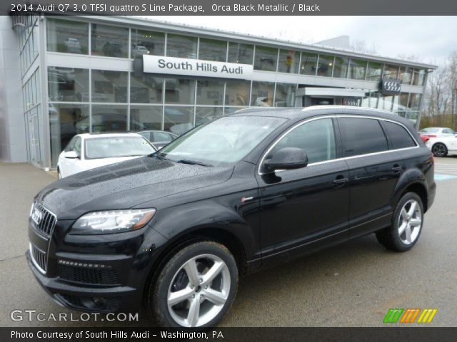 2014 Audi Q7 3.0 TFSI quattro S Line Package in Orca Black Metallic