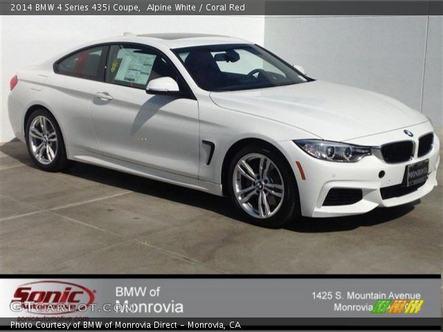 2014 BMW 4 Series 435i Coupe in Alpine White