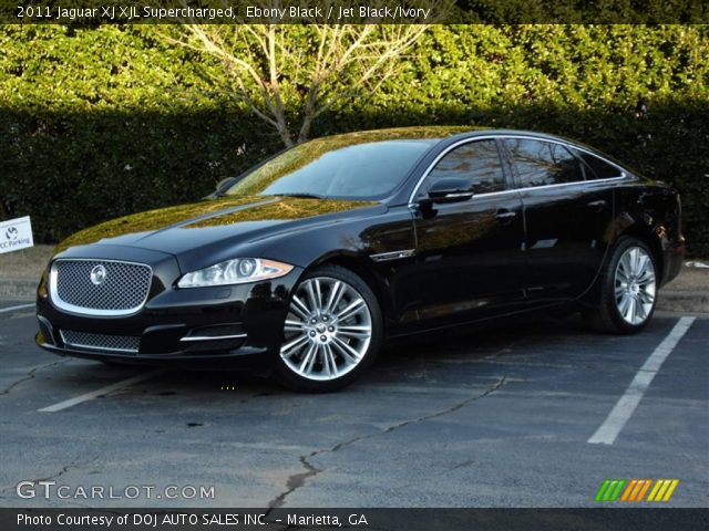 2011 Jaguar XJ XJL Supercharged in Ebony Black