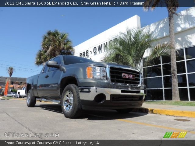 2011 GMC Sierra 1500 SL Extended Cab in Gray Green Metallic