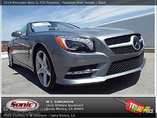 2014 Mercedes-Benz SL 550 Roadster in Paladium Silver Metallic