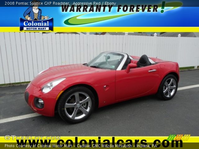 2008 Pontiac Solstice GXP Roadster in Aggressive Red