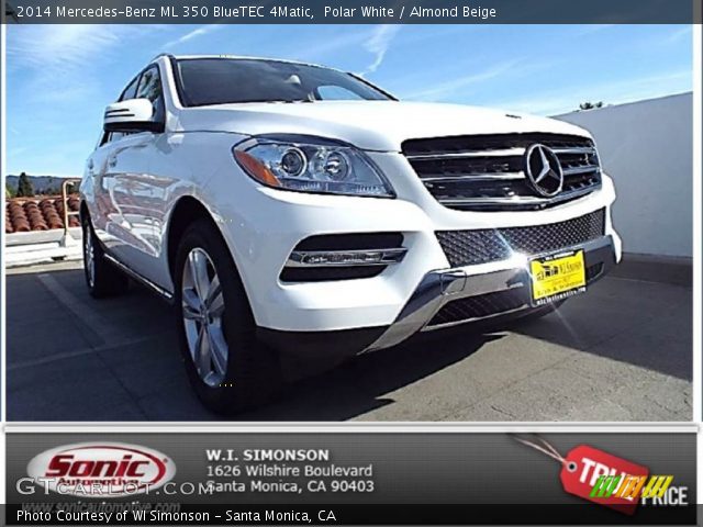 2014 Mercedes-Benz ML 350 BlueTEC 4Matic in Polar White