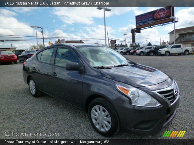 2015 Nissan Versa 1.6 S Sedan in Amethyst Gray