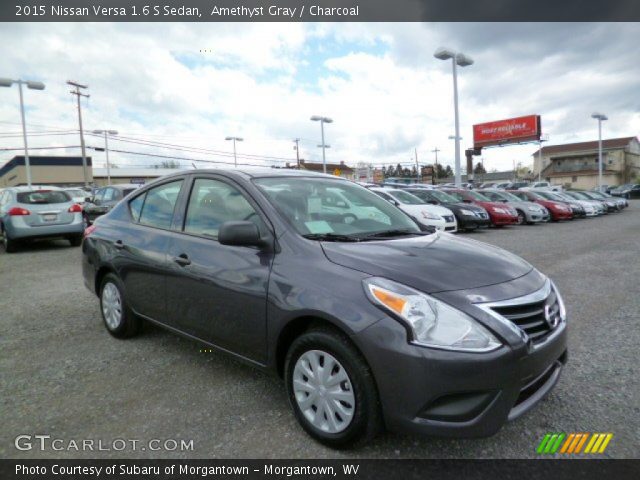 2015 Nissan Versa 1.6 S Sedan in Amethyst Gray
