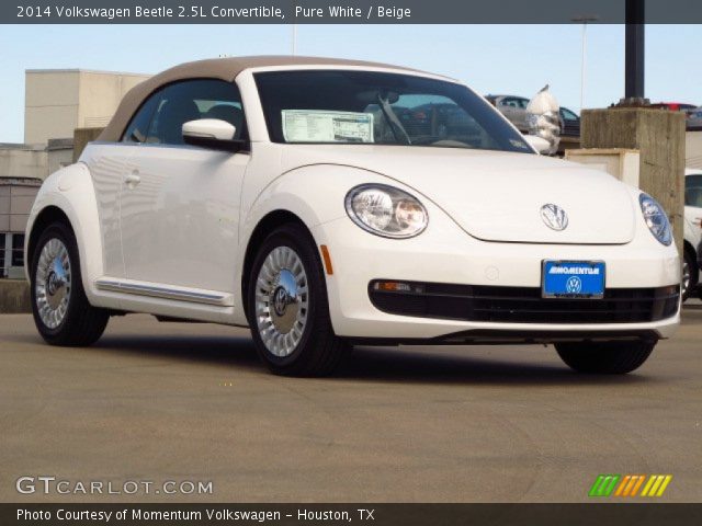 2014 Volkswagen Beetle 2.5L Convertible in Pure White
