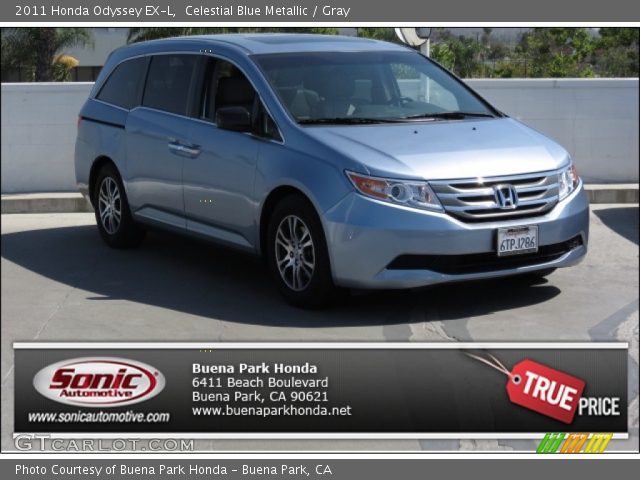 2011 Honda Odyssey EX-L in Celestial Blue Metallic