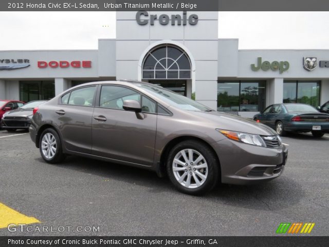 2012 Honda Civic EX-L Sedan in Urban Titanium Metallic