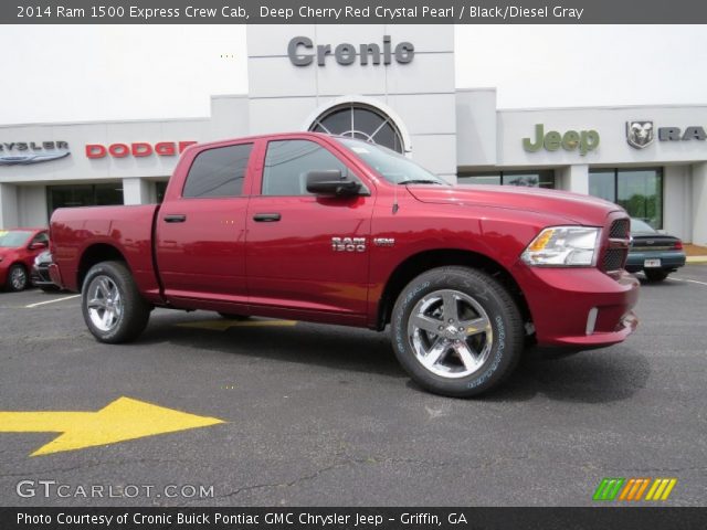 2014 Ram 1500 Express Crew Cab in Deep Cherry Red Crystal Pearl