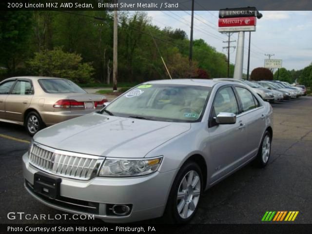 2009 Lincoln MKZ AWD Sedan in Brilliant Silver Metallic