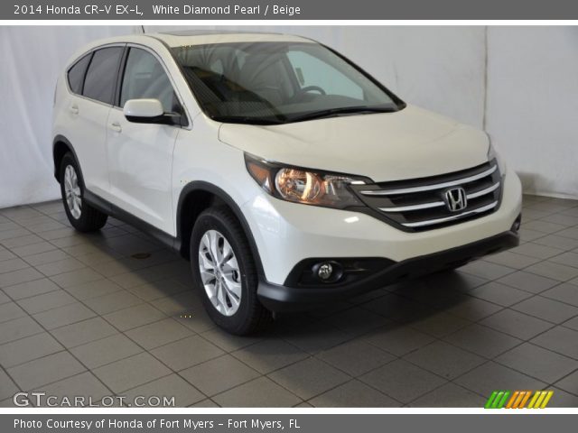 2014 Honda CR-V EX-L in White Diamond Pearl