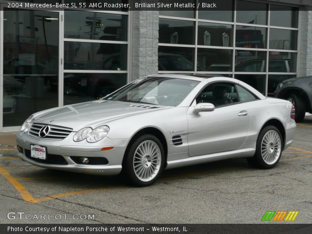 2004 Mercedes-Benz SL 55 AMG Roadster in Brilliant Silver Metallic