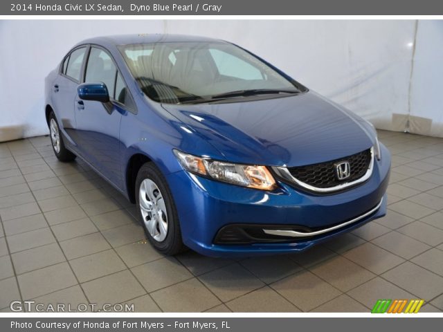 2014 Honda Civic LX Sedan in Dyno Blue Pearl