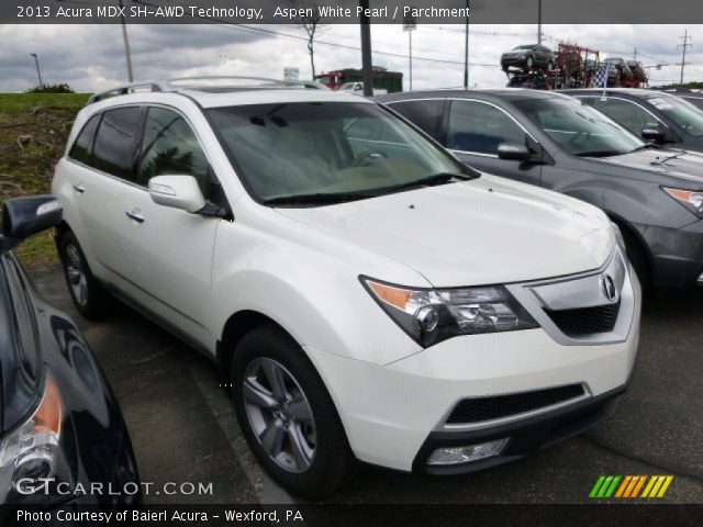 2013 Acura MDX SH-AWD Technology in Aspen White Pearl