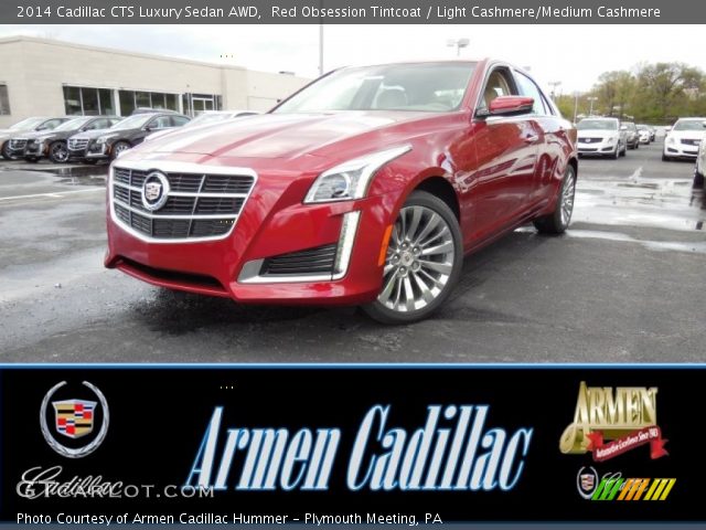 2014 Cadillac CTS Luxury Sedan AWD in Red Obsession Tintcoat