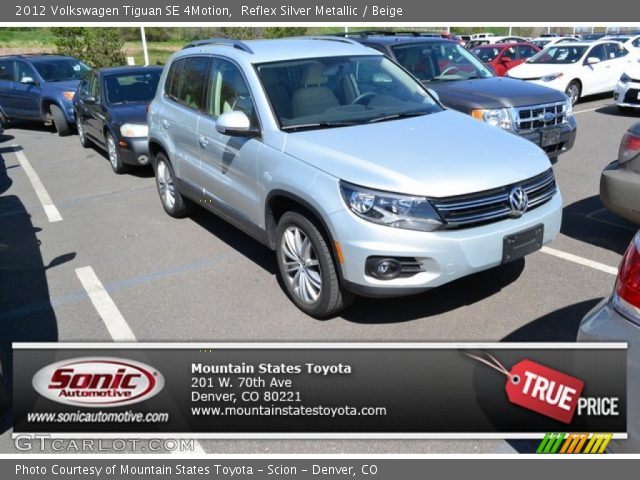 2012 Volkswagen Tiguan SE 4Motion in Reflex Silver Metallic