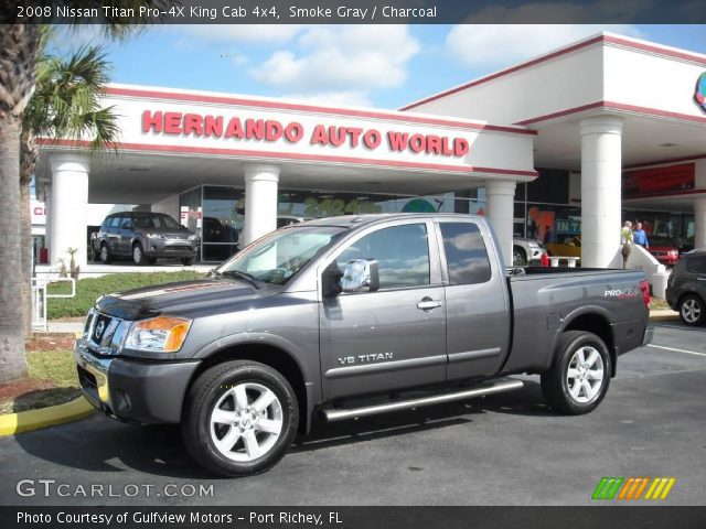 2008 Nissan Titan Pro-4X King Cab 4x4 in Smoke Gray