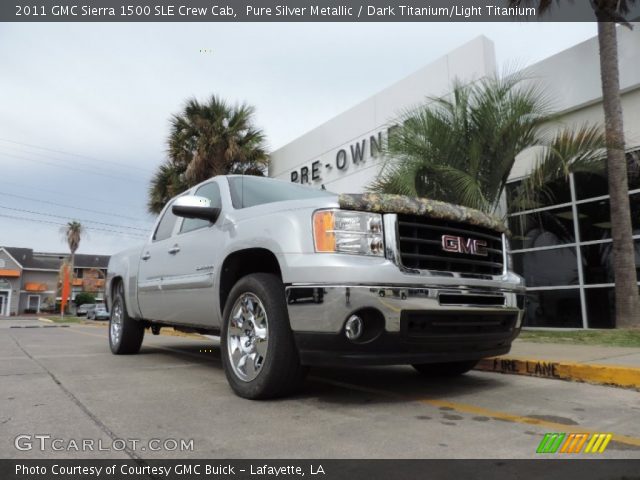 2011 GMC Sierra 1500 SLE Crew Cab in Pure Silver Metallic