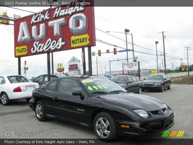 2002 Pontiac Sunfire SE Coupe in Black