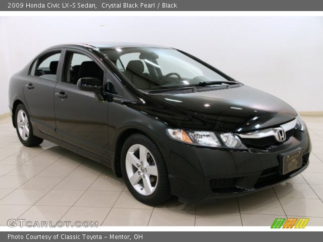 2009 Honda Civic LX-S Sedan in Crystal Black Pearl