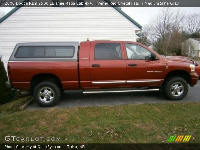 2006 Dodge Ram 2500 Laramie Mega Cab 4x4 in Inferno Red Crystal Pearl