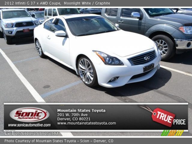 2012 Infiniti G 37 x AWD Coupe in Moonlight White
