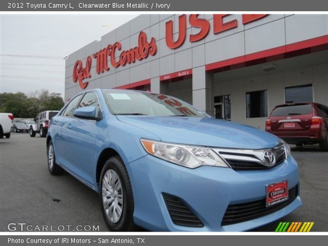 2012 Toyota Camry L in Clearwater Blue Metallic