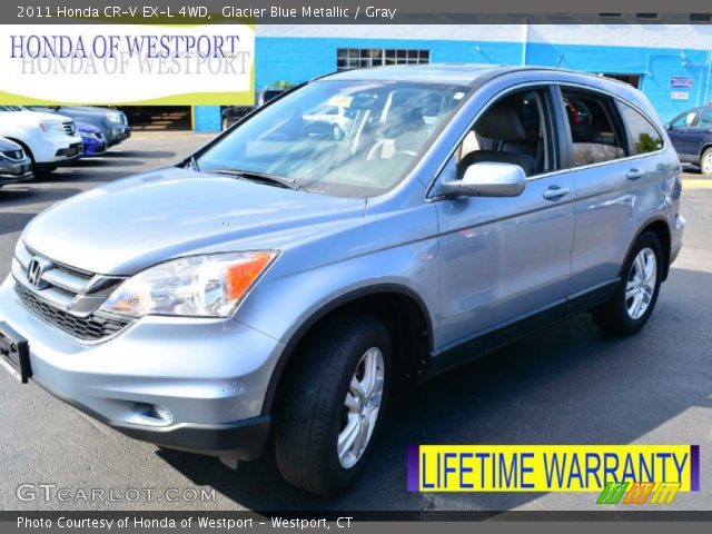 2011 Honda CR-V EX-L 4WD in Glacier Blue Metallic
