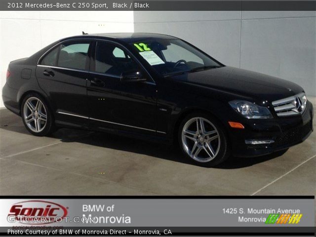 2012 Mercedes-Benz C 250 Sport in Black
