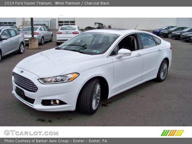 2014 Ford Fusion Titanium in White Platinum