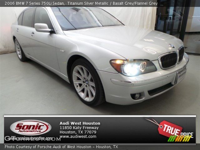 2006 BMW 7 Series 750Li Sedan in Titanium Silver Metallic