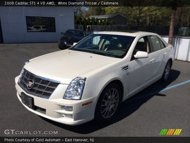 2008 Cadillac STS 4 V8 AWD in White Diamond Tricoat